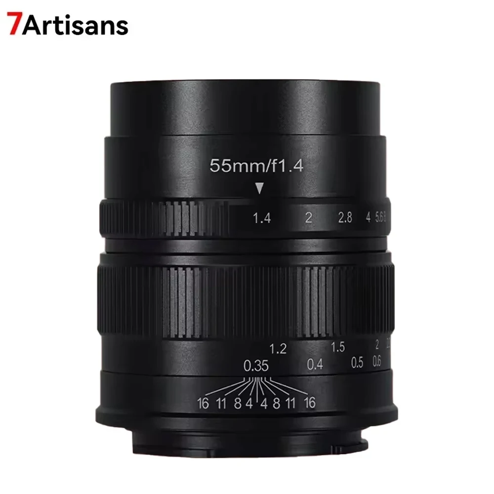 

7artisans APS-C 55mm F1.4 Medium Telephoto Humanities Large Aperture Camera Lens for Sony E Fujifilm XF Canon EOS-M M43 Mount