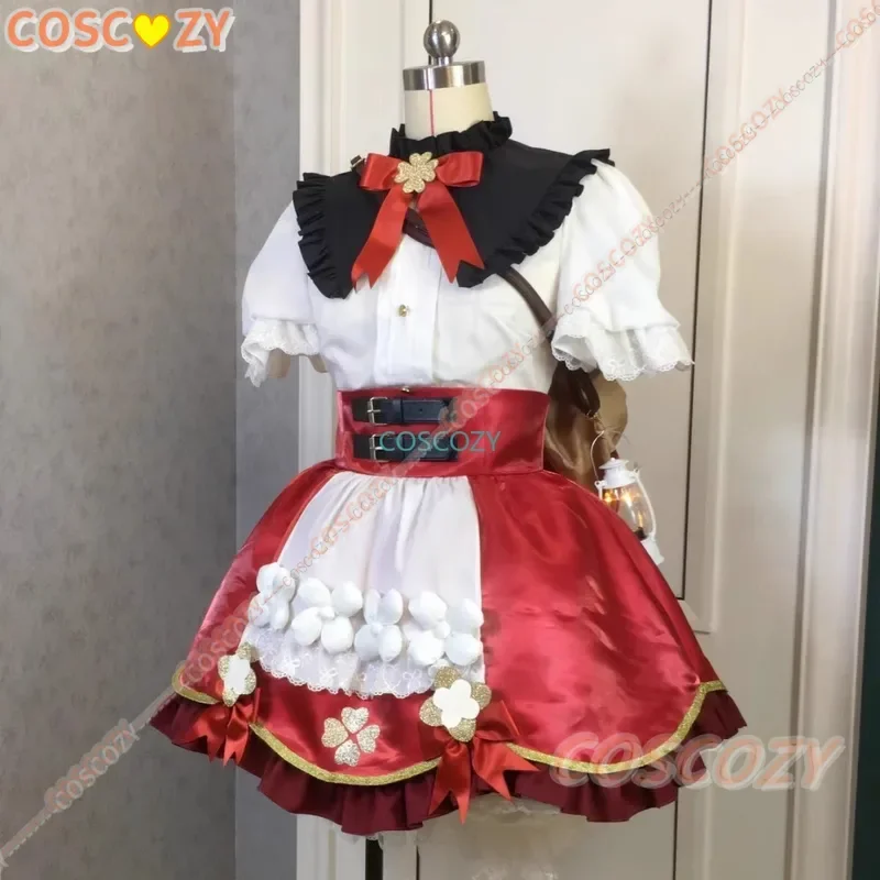 Costume de Cosplay Klee Blossoming Starlight pour Femme et Fille, Robe Genshin Impact, Tenue de Sorcière Lolita, Chapeau d'Halloween, Nouvelle Peau, 5 Étoiles