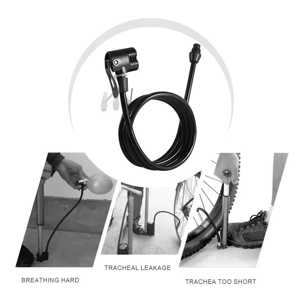 125 سنتيمتر 10 قطعة دراجة مضخة هواء تمديد أنبوب مقاومة للحرارة دراجة نافخة أنبوب دراجة خرطوم المضخة ل الولايات المتحدة/المملكة المتحدة/الصمامات الفرنسية #4