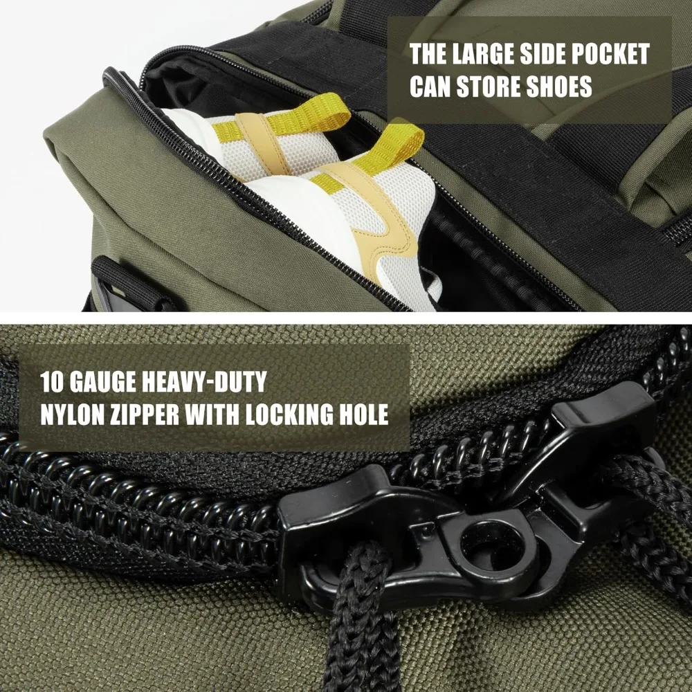 กระเป๋าเดินทางขนาดใหญ่ CQ, กระเป๋าออกกำลังกายสำหรับผู้ชาย กระเป๋าเดินทางสุดสัปดาห์สำหรับผู้หญิง กระเป๋าเป้สะพายหลังสำหรับเดินทาง กระเป๋าเดินทางแบบถือสำหรับเล่นกีฬา