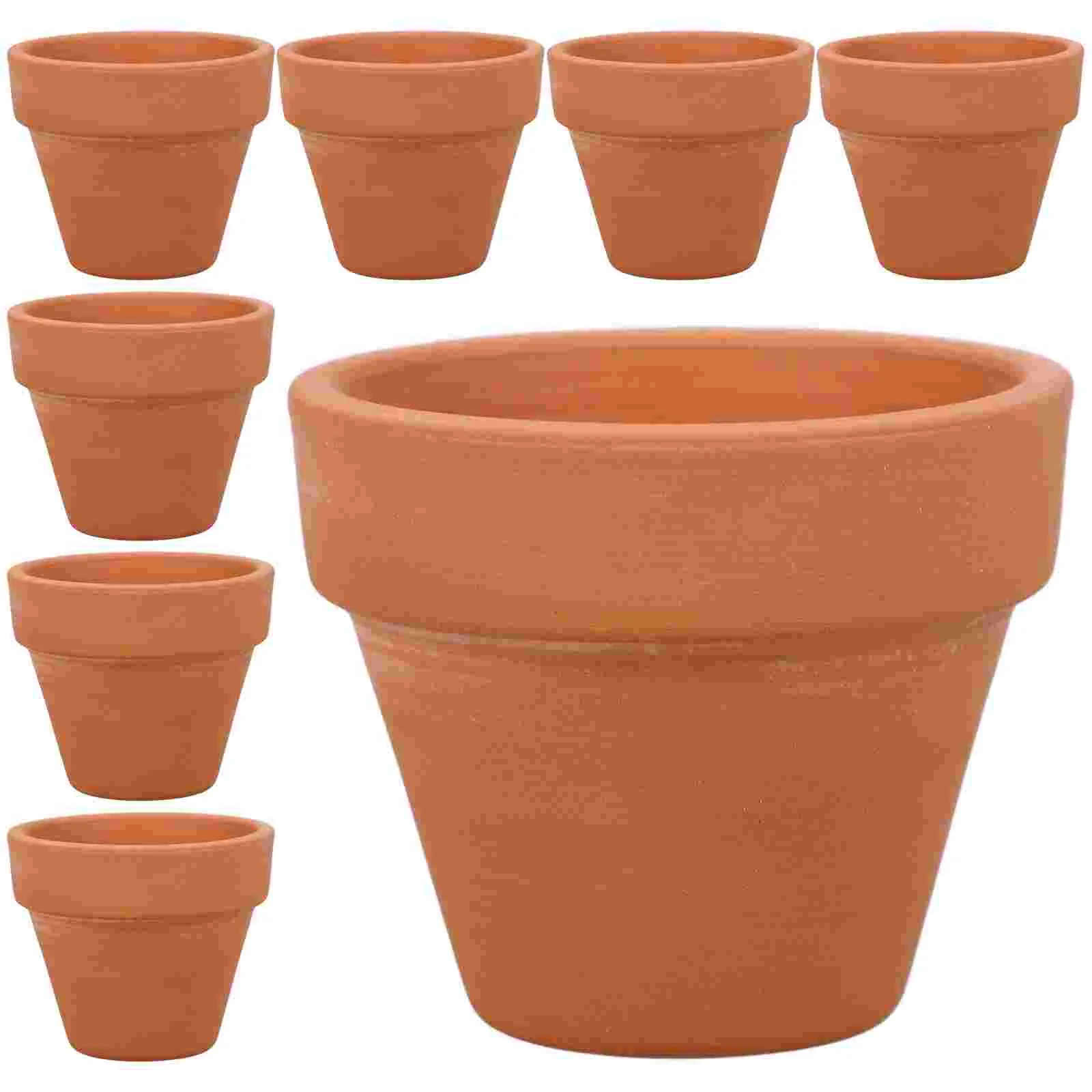 

10 Pcs Terracotta Pot Succulent Plants Pots Orchid Small Ceramics Decorate Mini