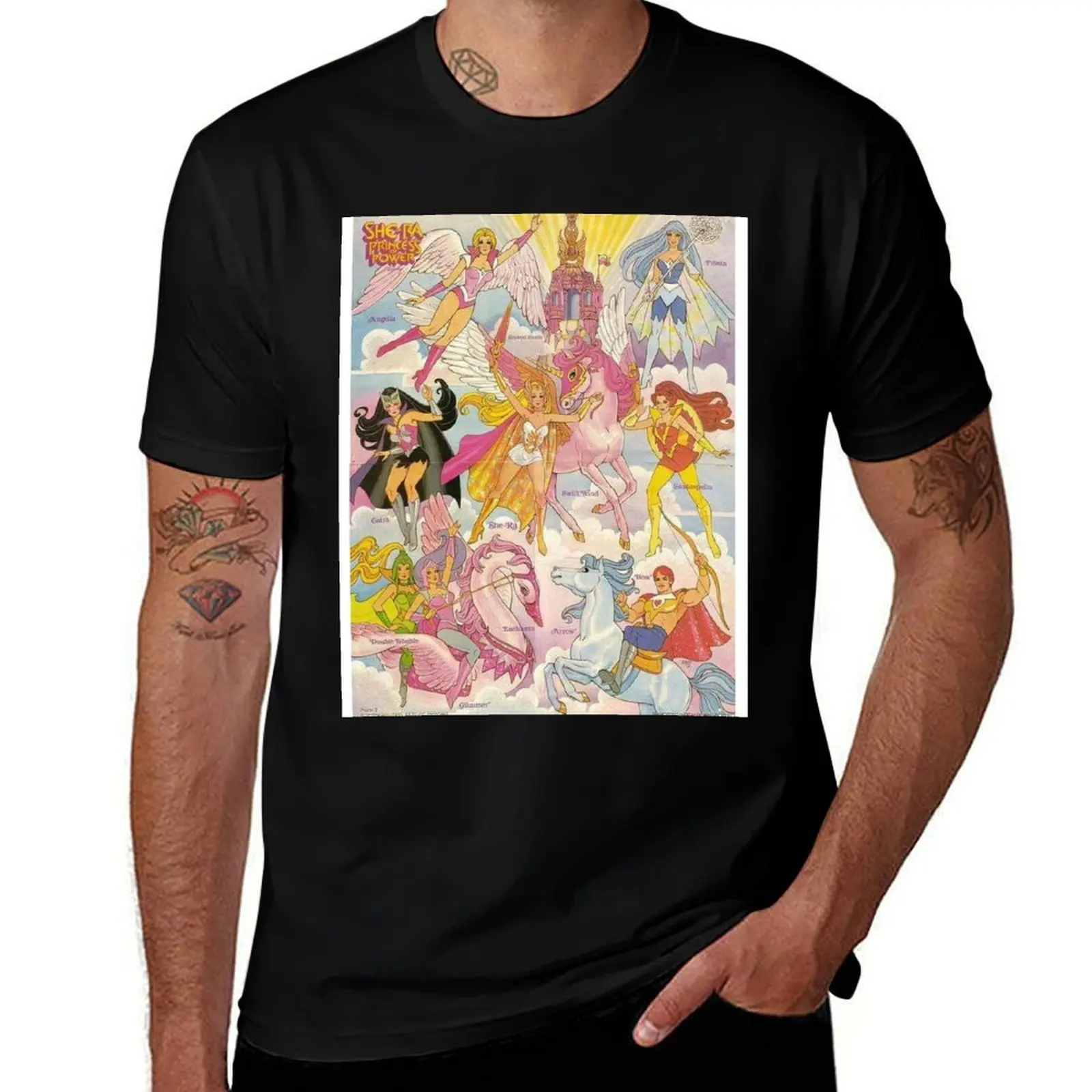 

she-ra princess of power T-Shirt anime t shirts oversize t shirts cotton 100% t shirt man luxury T-Shirt