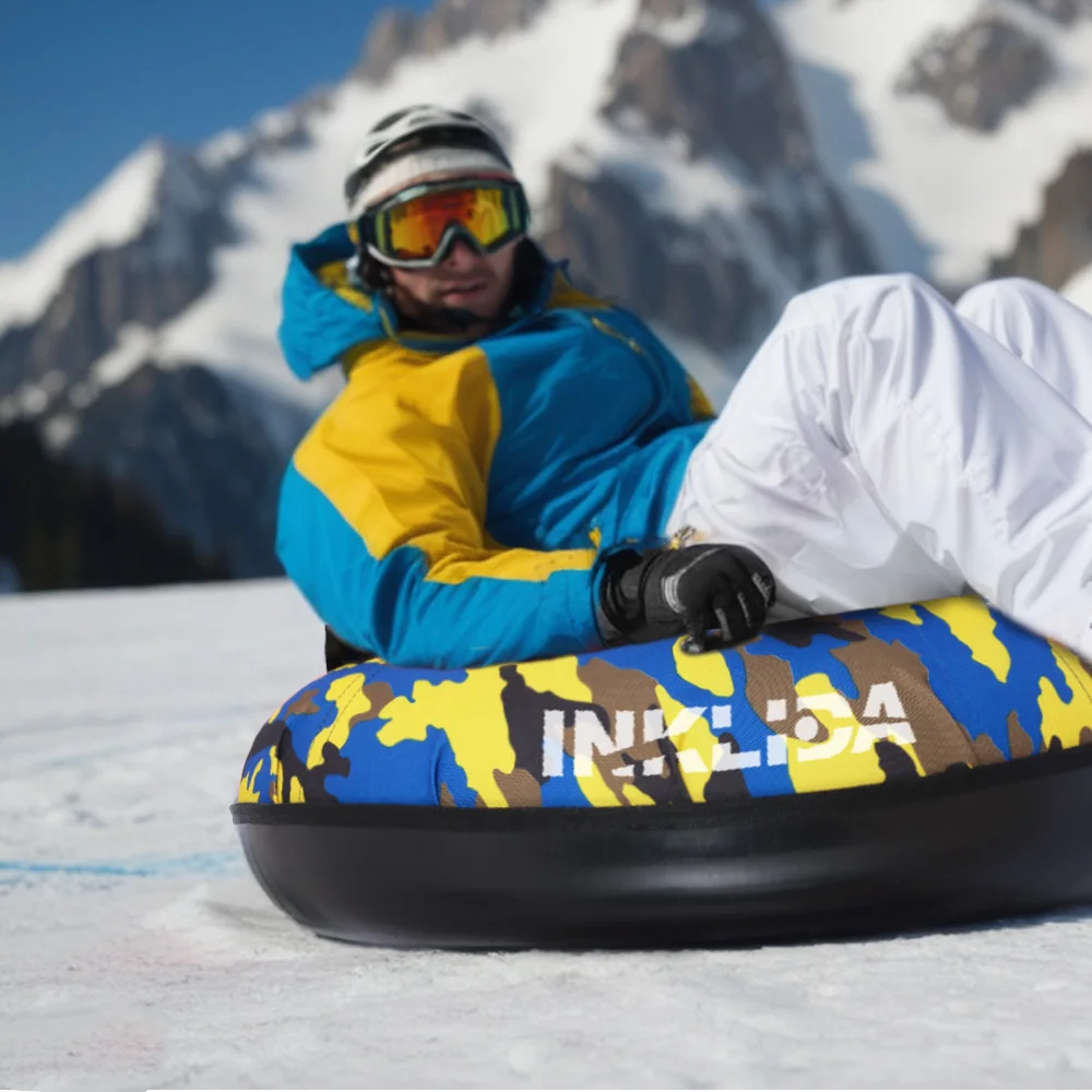 

Сделано в Китае, сверхмощная надувная зимняя снежная трубка от 70 до 120 см, кольцо для плавания, поплавок и снежная трубка