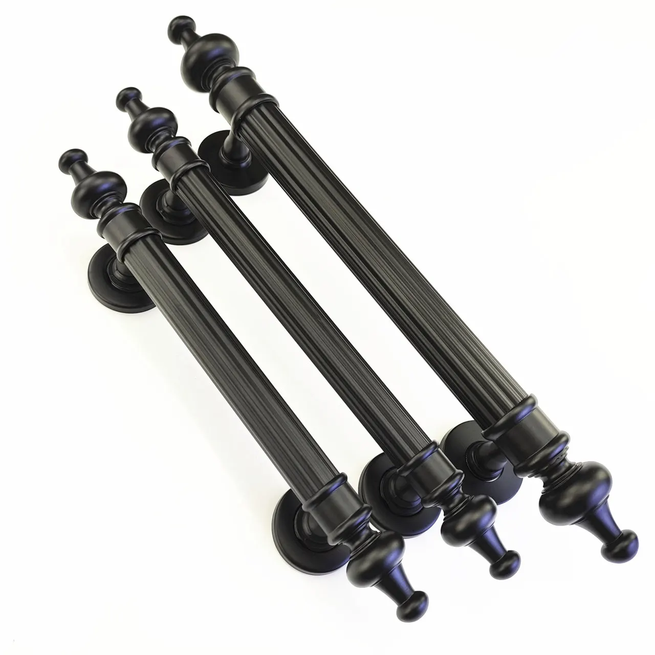 מודרני הזזה האסם שער שחור ידית חדר שינה מסעדה אמבטיה ריהוט חיצונית גדר מוסך דלת עץ למשוך