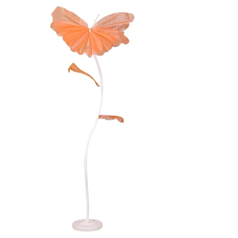 Wedding room arrangement butterfly road lead wedding bedroom gauze background decoration column wedding supplies