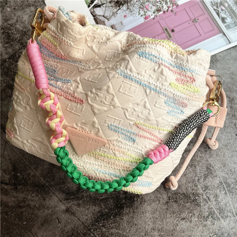 Phone Charm Handmade Lanyard Gold Metal Keychain on the Phone Strap Portable Rope Hang Mobile Phone Lanyard Luxury Bag Body Kit image 4