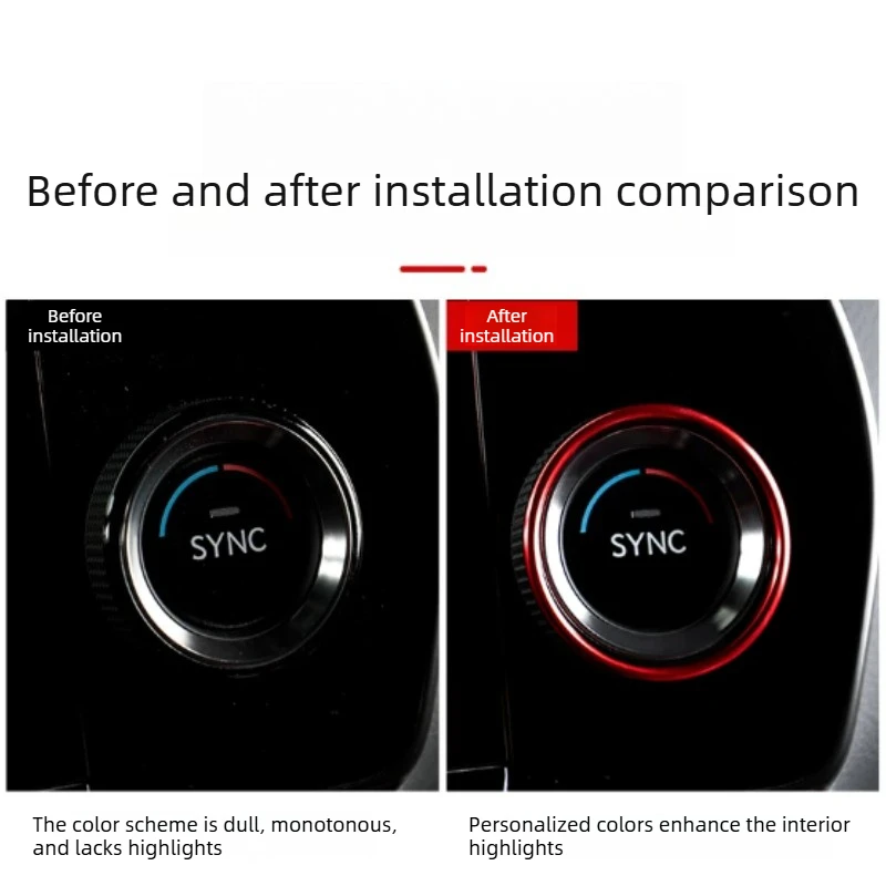 For Lexus NX/RX/ES/IS/CT/UX 2014-2025 Knob Ring One-button Activation Trim Ring Car Interior Modification Accessories Supplies