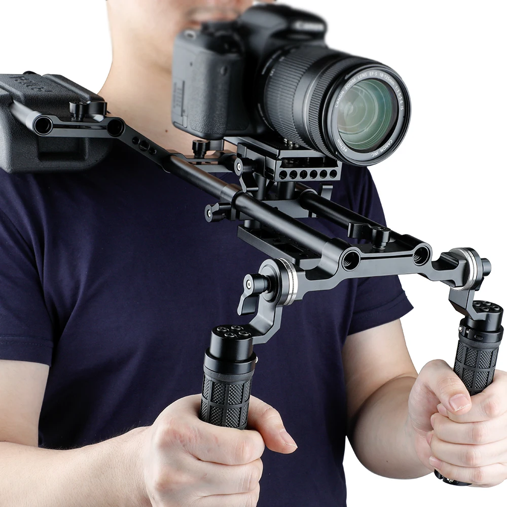 HDRIG ARRI розетка рукоятки с 15 мм LWS стержневые зажимы и 15 мм стержневой зажим рельсовый блок с ARRI розетка для DSLR
