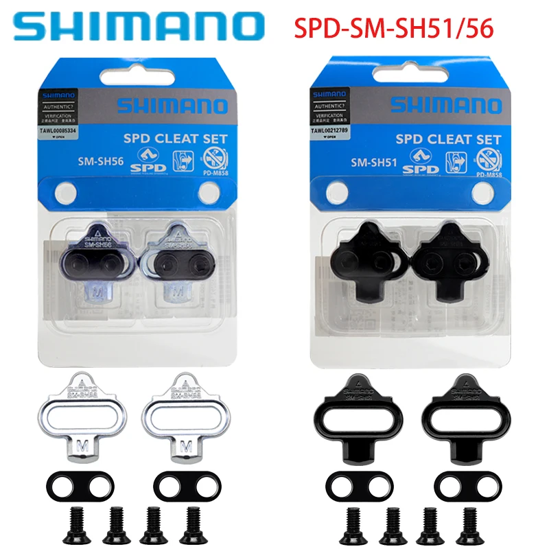 SHIMANO SPD SM-SH56 SH51 Stollen MTB Bike Release Multi-Release Pedal Stollen w/Cleat Mutter Platten Float Berg Paar CLEAT Set