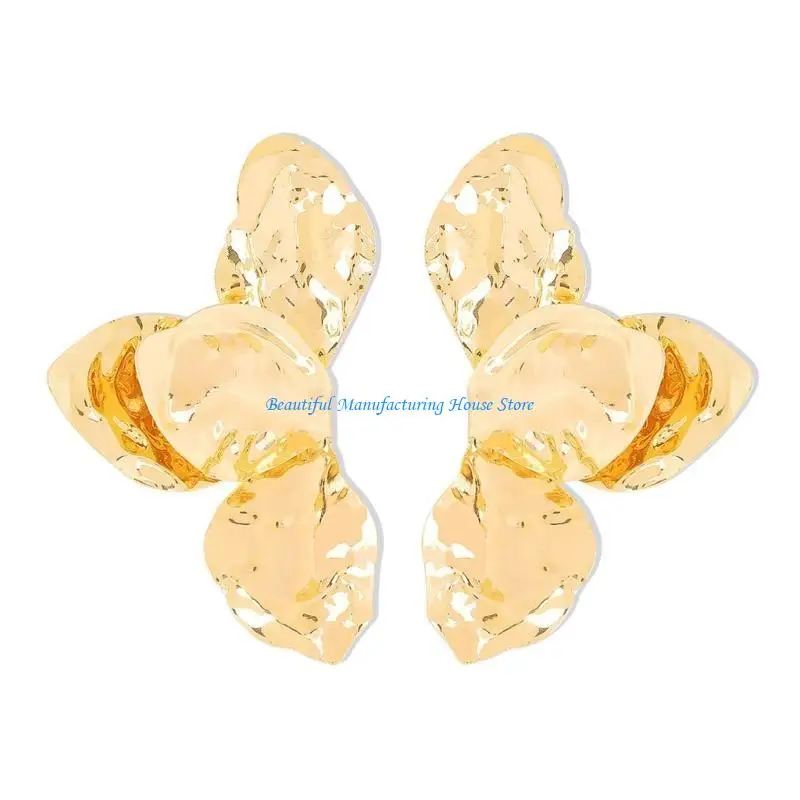 

E56A Dangle Earrings Iron Texture Ear Jewelry Suitable for Formal and Casual Event