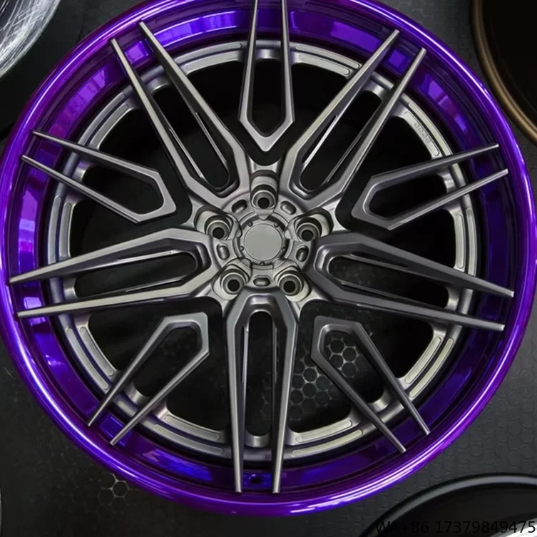 

Матовый черный цвет GPW с темно-фиолетовыми коваными колесами для размеров 18–22, может быть настроено, высокопрочный, персонализированный, легкий вес