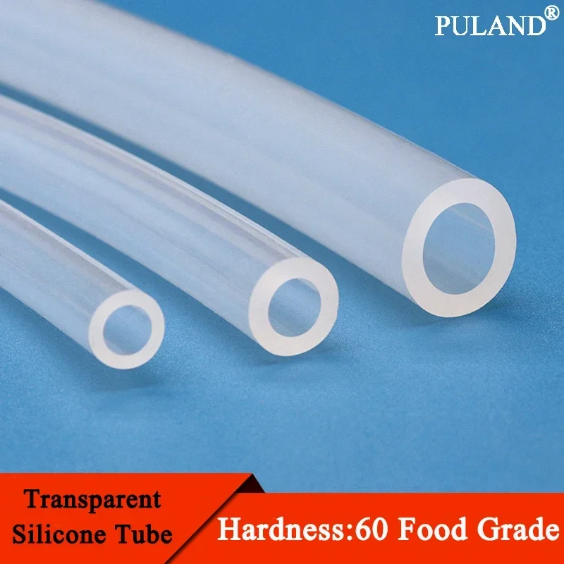 

1M Food Grade Silicone Rubber Hose Transparent Flexible Silicone Tube Diameter 10mm 11mm 12mm 14mm 16mm 18mm 20mm 30mm 50mm Tube