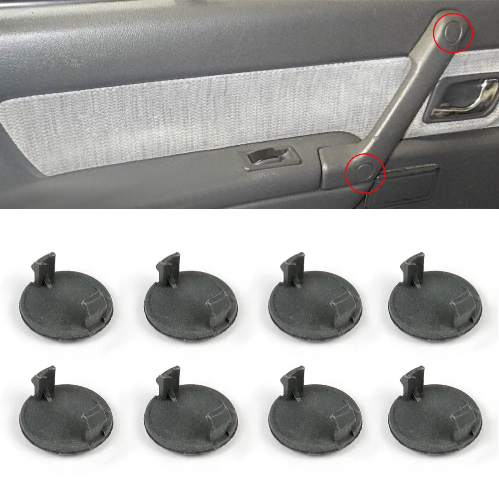 

8Pcs Auto Inner Door Grab Handle Screw Caps Cover Plugs for Mitsubishi PAJERO SHOGUN MK2 V31 V33 V43 1990-2000 MB777725 MB777731