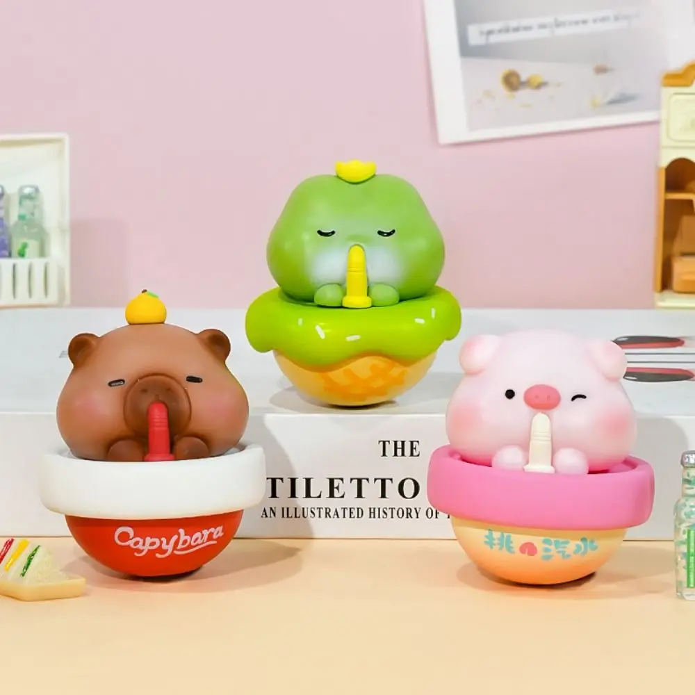 Vaso de capibara de resina, adorno, modelo Panda, rana, estatuilla, decoración, Mini colección, bebida, bebidas, adorno de muñeca