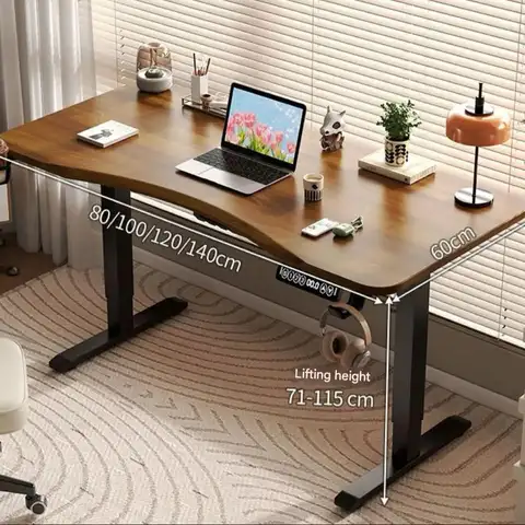 80/100/120/140cm Height Adjustable Office Computer Desk Motion Study Gaming Table Standing Desk for Home And Business Use