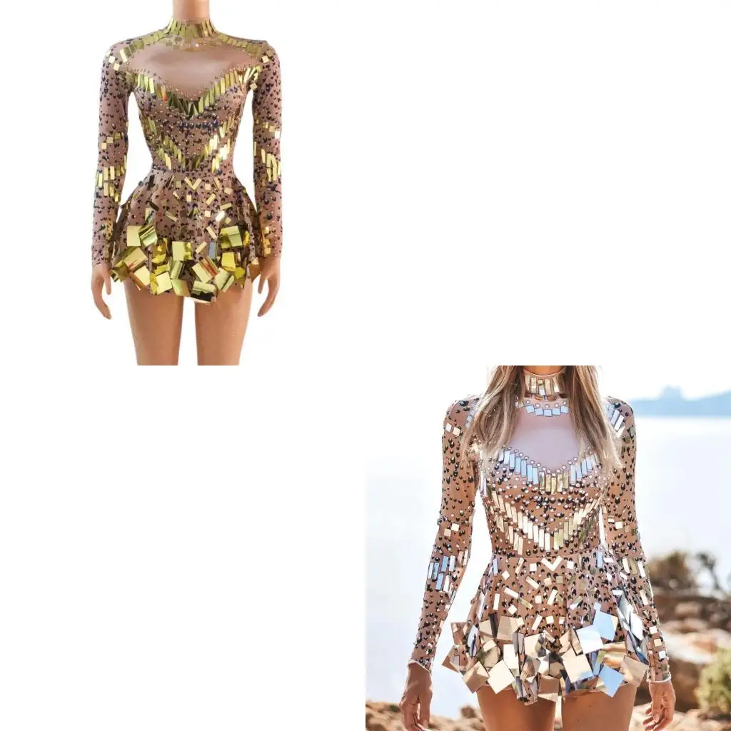 

Блестящие вечерние платья с блестками, сценические костюмы для джазовых танцев, платье для свадебной вечеринки с блестками, для