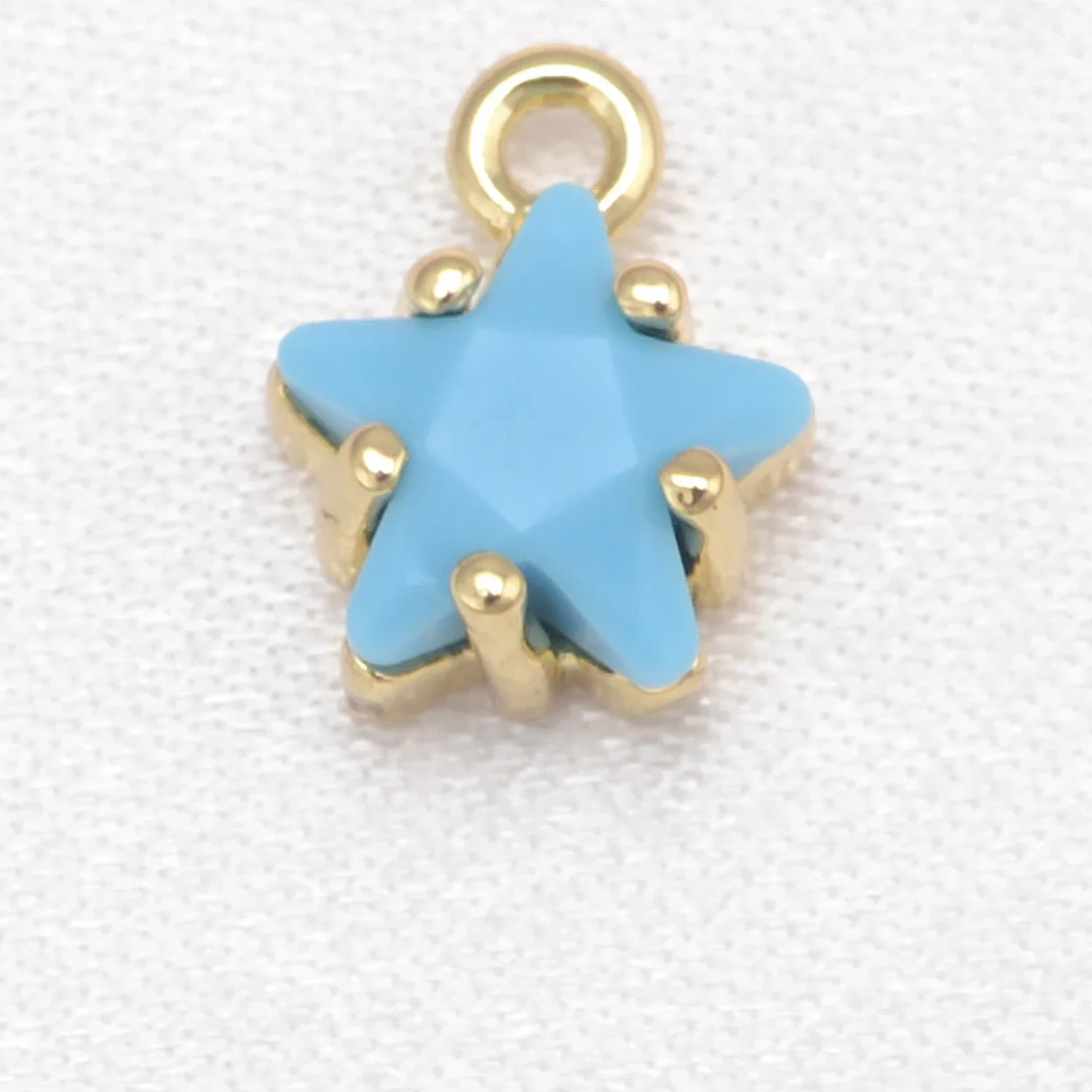 12 Pcs Charms for Earring Making Supplies Colorful Star Pendant Eardrop Teen Girl DIY Accessories Women's Materials Lady Jewelry