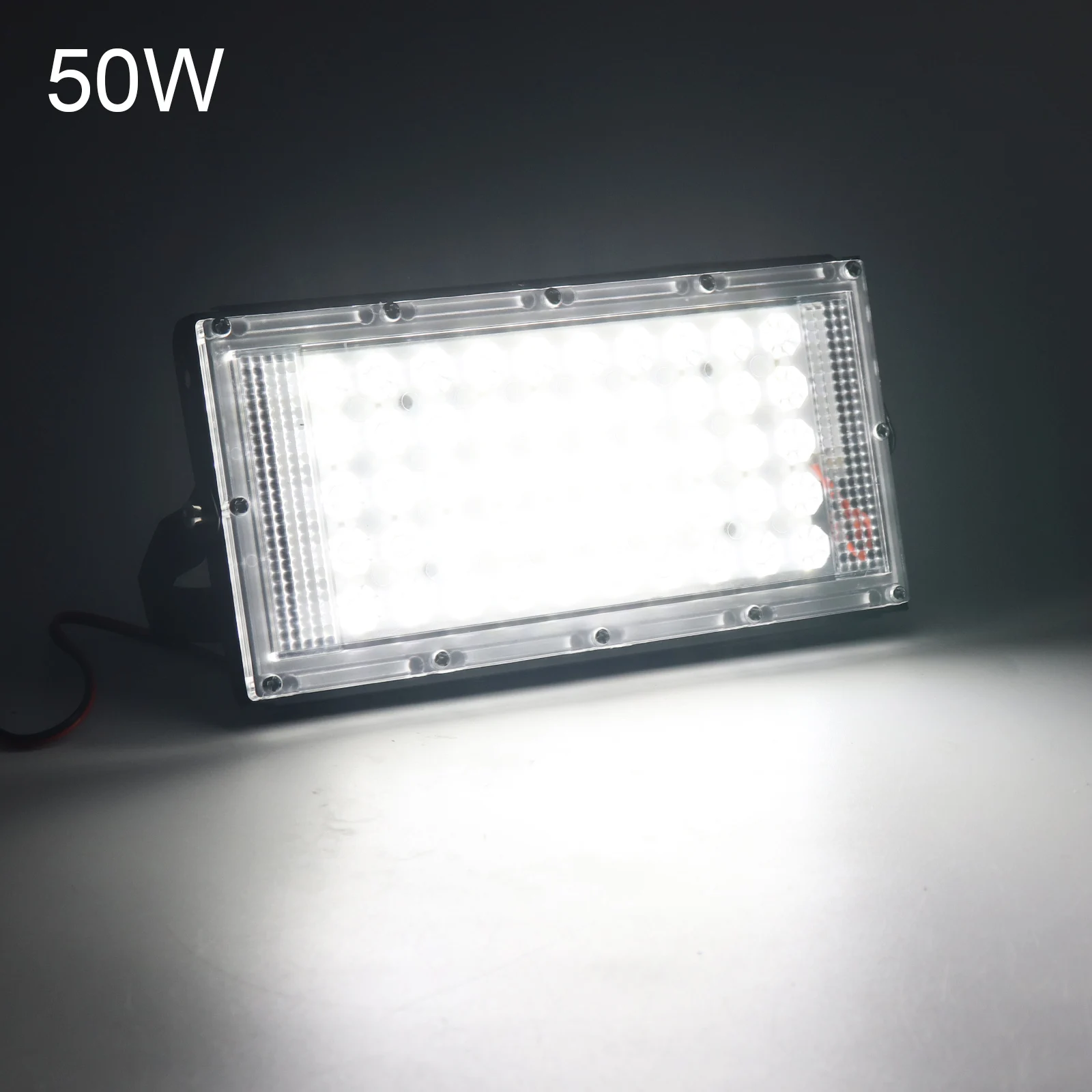 50W / 100W 12V Low Voltage Slim Design Outdoor Waterproof LED Floodlight for Emergency Outdoor Lighting with Electric Clip