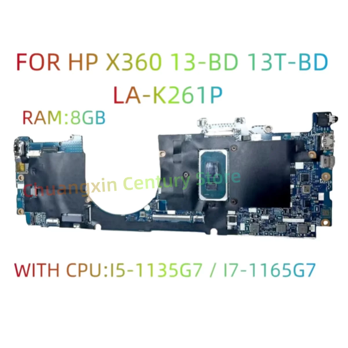 LA-K261P Is Geschikt Voor Hp X360 13-bd 13T-Bd Laptop Moederbord Cpu: I5-1135G7 I7-1165G7 Ram: 8G 100% Getest Ok Verzonden