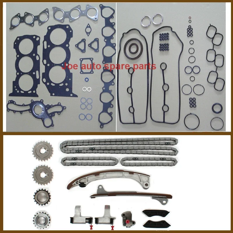 1GR 1GRFE Full Gasket Set Timing Chain kit for Toyota 4 Runner Hilux Land Cruiser 70 prado Tacoma Tundra Fortuner FJ GX 400 4.0L