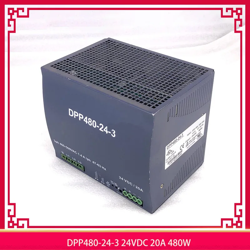 DPP480-24-3 24VDC 20A 480W Three-phase Rail Type Switching Power Supply