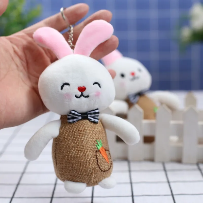 

60pcs/lot Wholesale New Cute Carrot Bow Tie Rabbit Plush Toy Doll Pendant Bag Ornament,Deposit First to Get Discount much Pta460