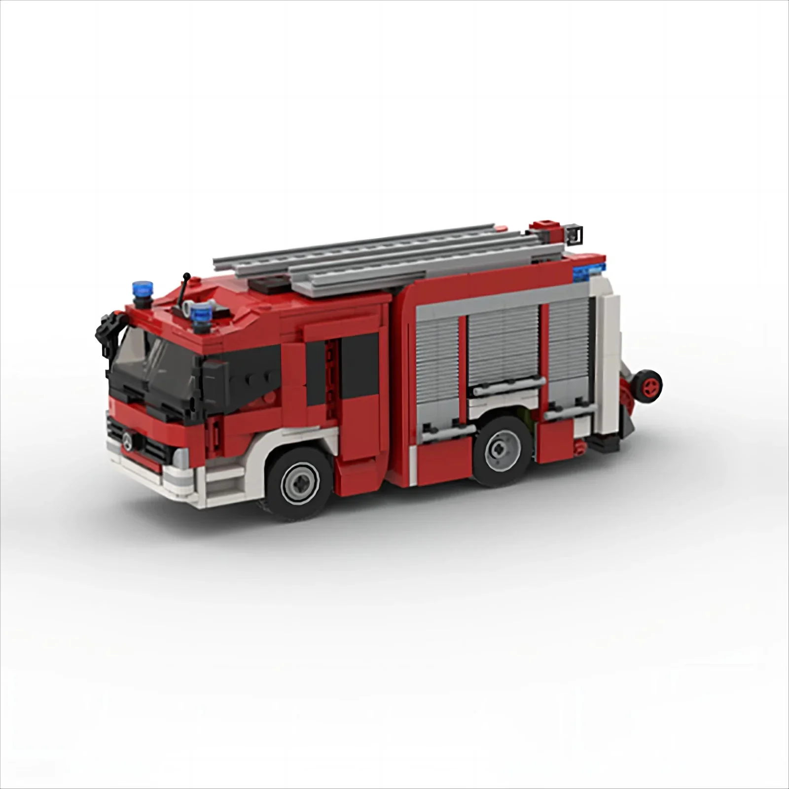 1019PCS MOC City Fire Truck Building Blocks Set Transport Vehicle Rescue Tower Ladder Model Bricks Assembly Toys Kid Boy Gift