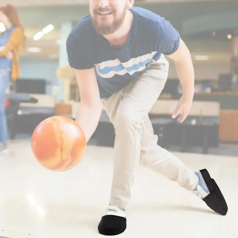 Couvre-chaussures de bowling en tissu non tissé pour femmes, équipement de bowling, avec élastique, curseur noir