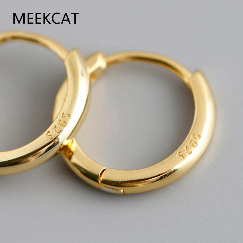 

Серьги-кольца из стерлингового серебра 925 пробы в минималистичном богемном стиле для женщин, унисекс, в стиле панк и рок, аксессуары для украшений