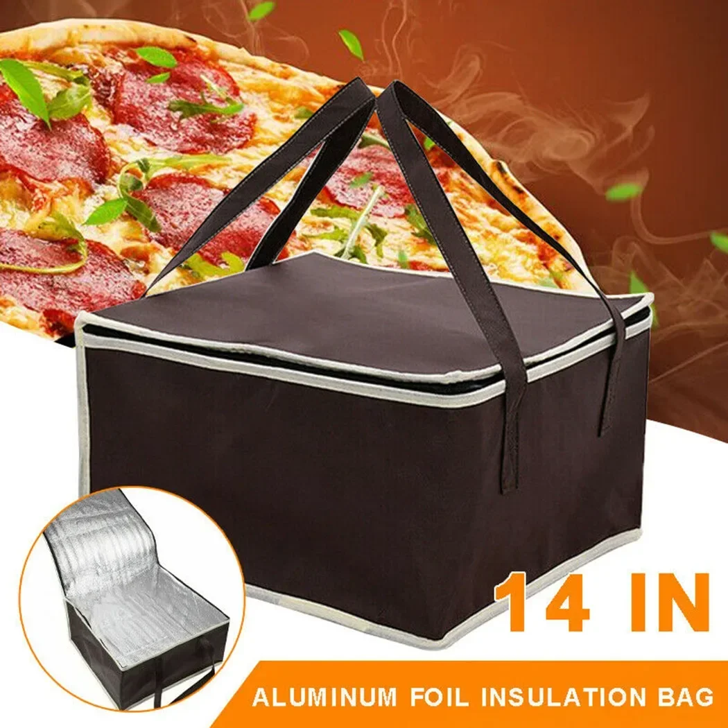 Food Pizza Delivery Insulated Bag Waterproof Camping Warmer Cold Thermal Bag 44*44*25cm Heat And Cold Insulation