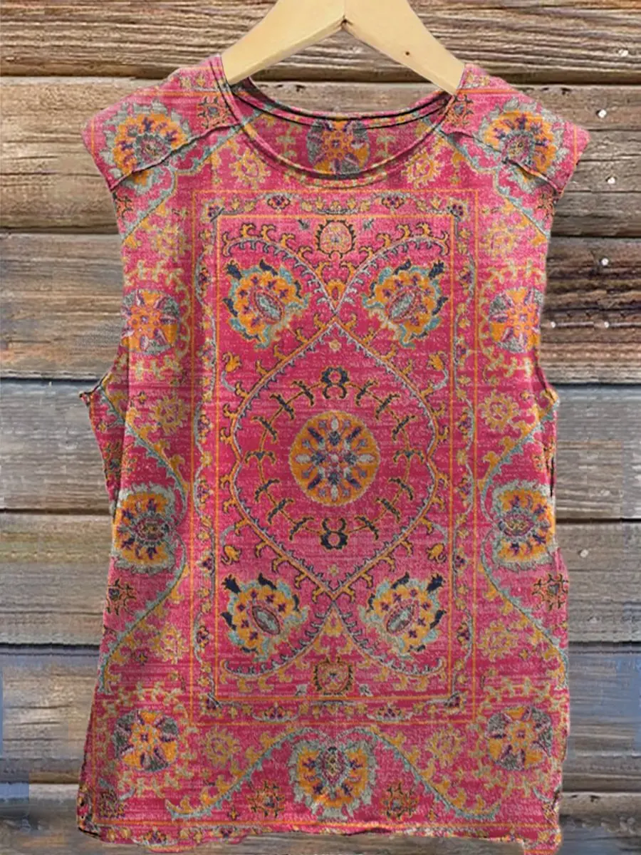 Rétro Rose fleur Art 3D imprimé décontracté unisexe débardeur été hauts t-shirts