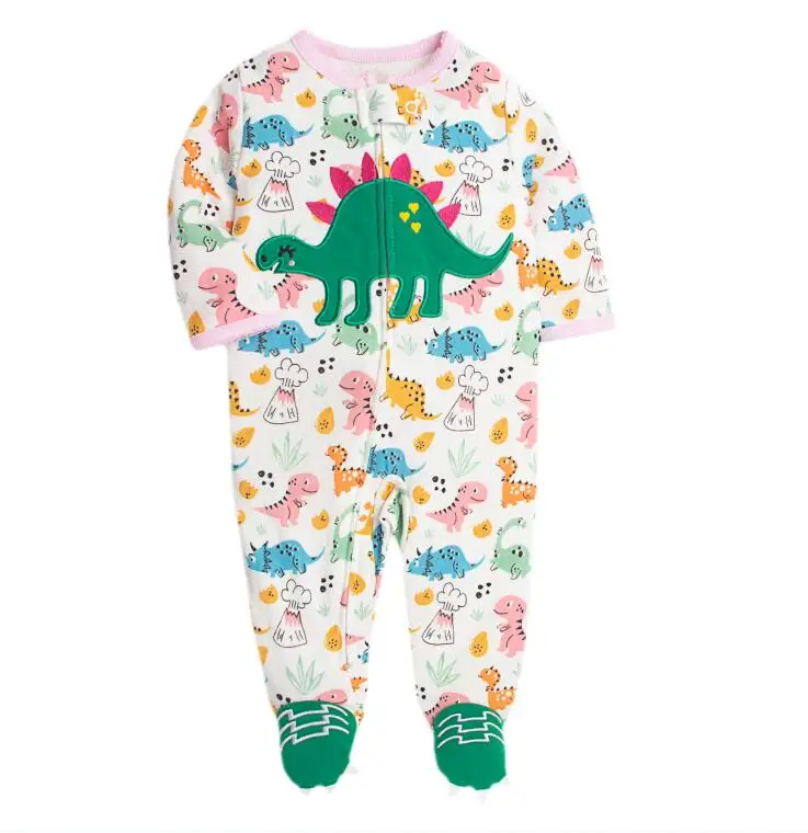 2023 Baby Pajamas Cotton One-piece Romper Clothing Zipper Newborn Clothes Toddle Girls Jumpsuit Children\'s Outfit Ropa Para Bebe