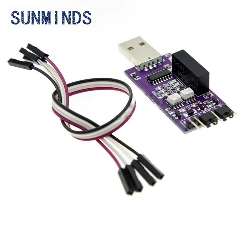 1PCS Optically isolated USB to serial port 5V 3.3V optically isolated USB to TTL serial port CH340 UART