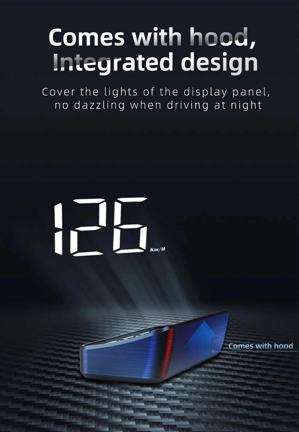 M2 Head-Up-Display Auto-GPS-Tachometer KMH HUD Universelles USB-Kabel Plug & Play GPS & Beidou Dual-Satellitensystem – Detail 7