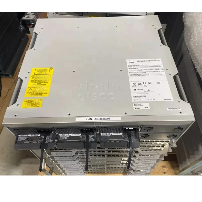 For Cisco Catalyst 9400 Series Modular Switch C9410R with 2x C9400-SUP-1 8x C9400-LC-48U 10G 48 Port PoE Dual PSU QoS Function