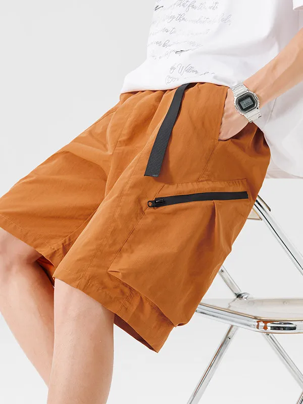 

Мужские тонкие повседневные шорты, летние, новый дизайн, рабочие, молодежные, спортивные, прямого кроя, на молнии, со средней посадкой