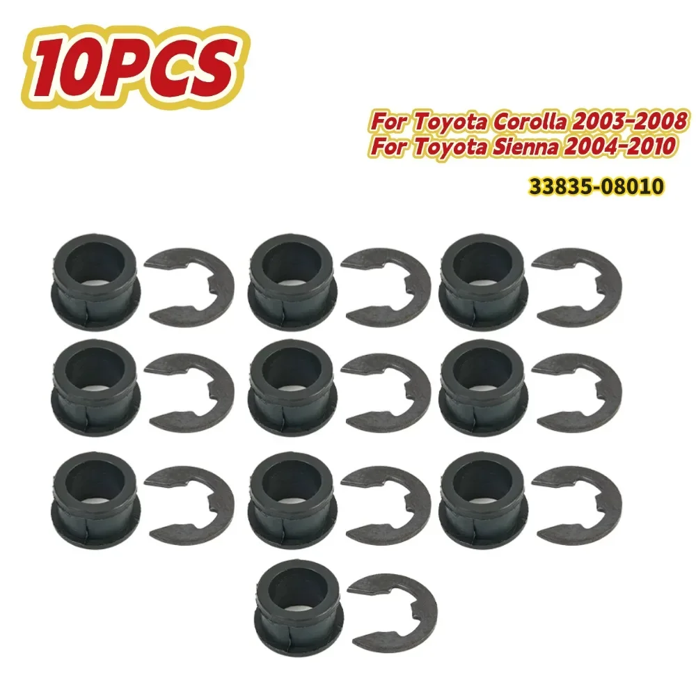 

10pc Automatic Transmision Shift Shifter Cable Bushing For Toyota For Corolla 2003-2008 For Sienna 2004-2010