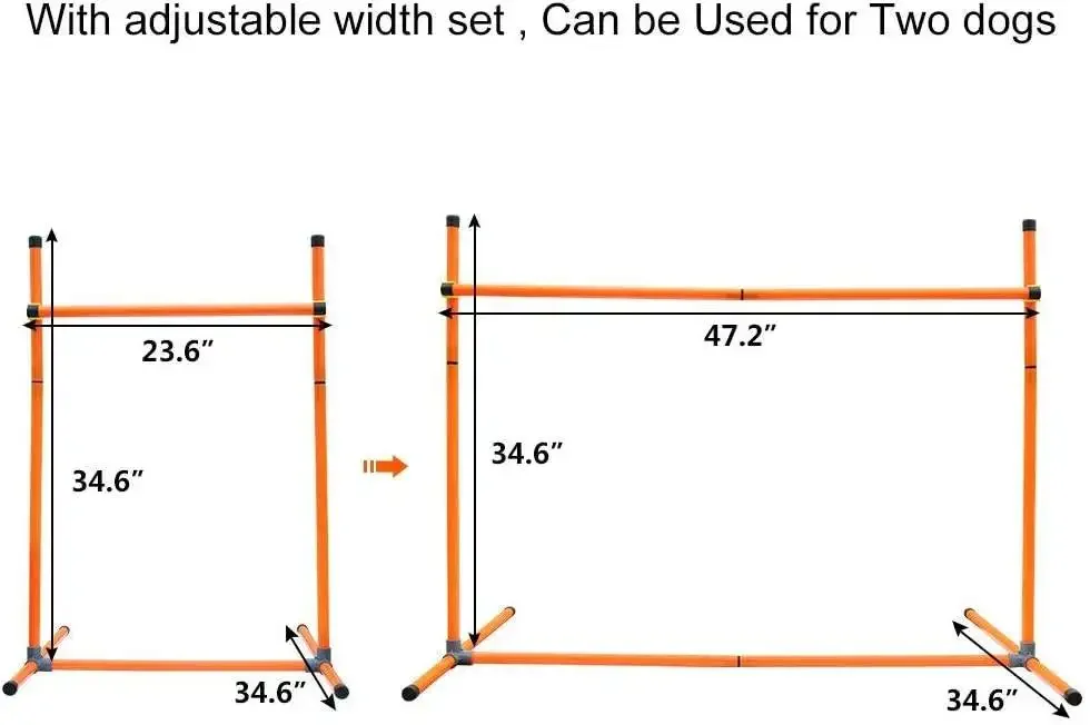 Dog Agility Course Equipments, Obstacle Agility Training Starter Kit for Doggie, Pet Outdoor Games