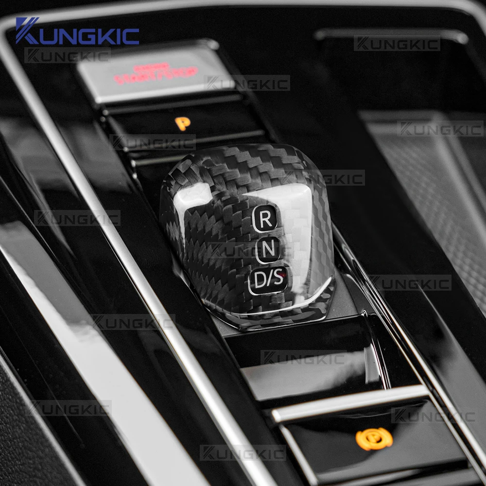 

Наклейка для Volkswagen VW Atlas Teramont 2024-2026, Golf 8 8.5 MK8 MK8.5 2020-2026, накладка на рычаг переключения передач из настоящего карбона