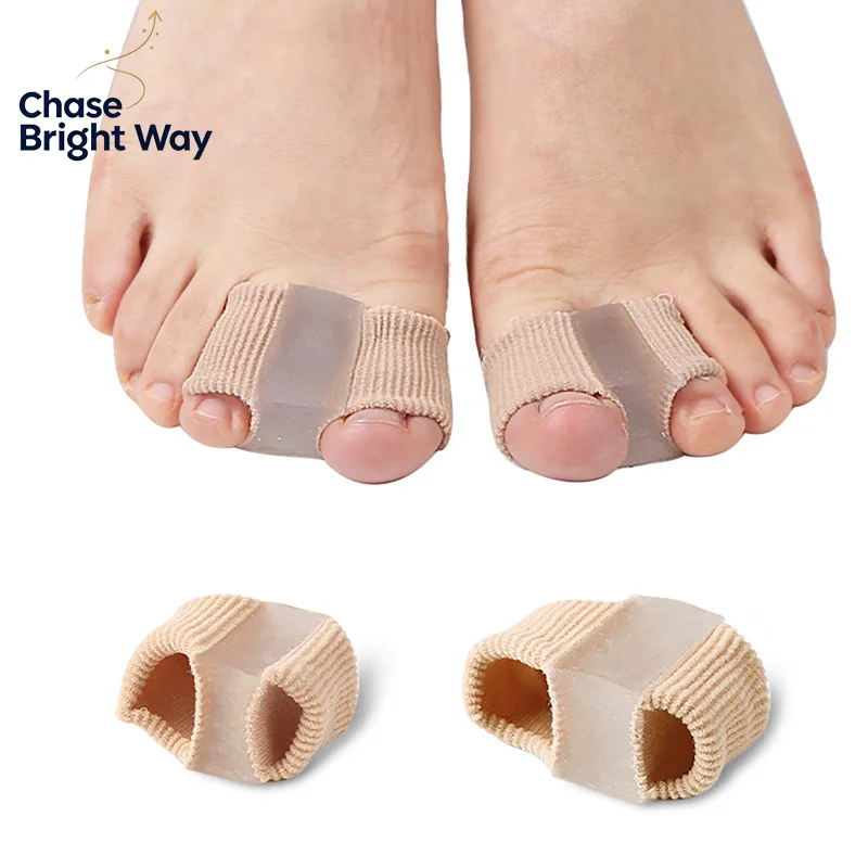 1/2Pcs Silicone Toe Spreader Separator Bunion Hallux Valgus Corrector Thumb Finger Correction Straightener Foot Care Tool