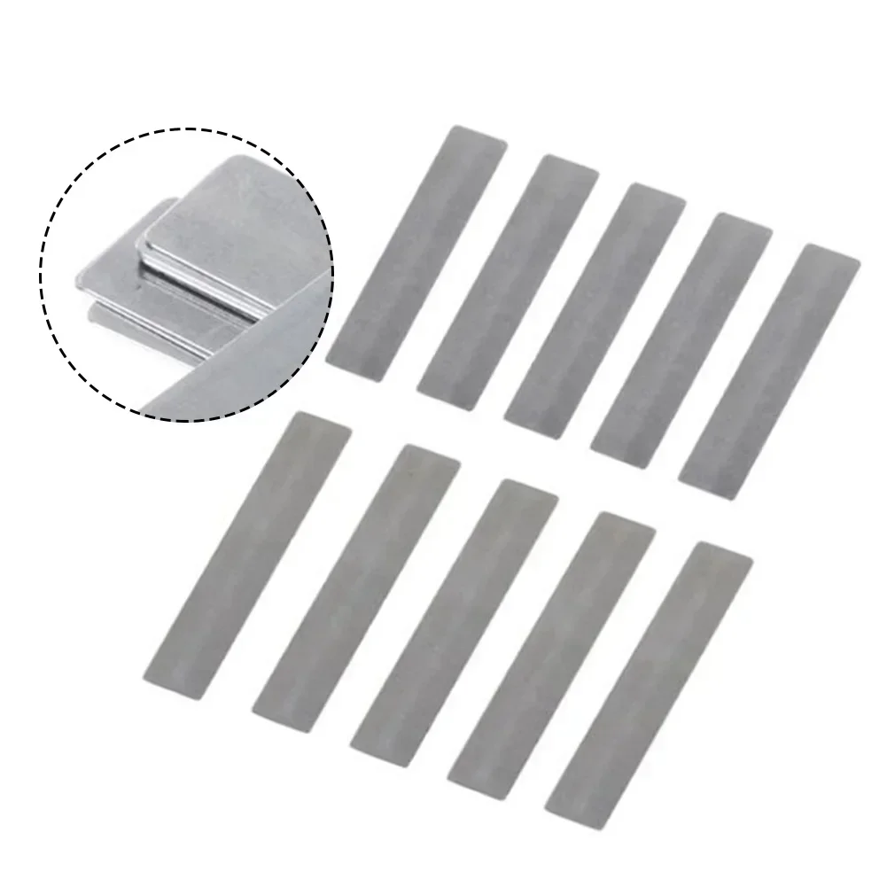 10Pcs Piston Compressor Valve Plate High Quality Reed Plate Steel Shrapnel Spacer Air Compressor Spare Parts Silver