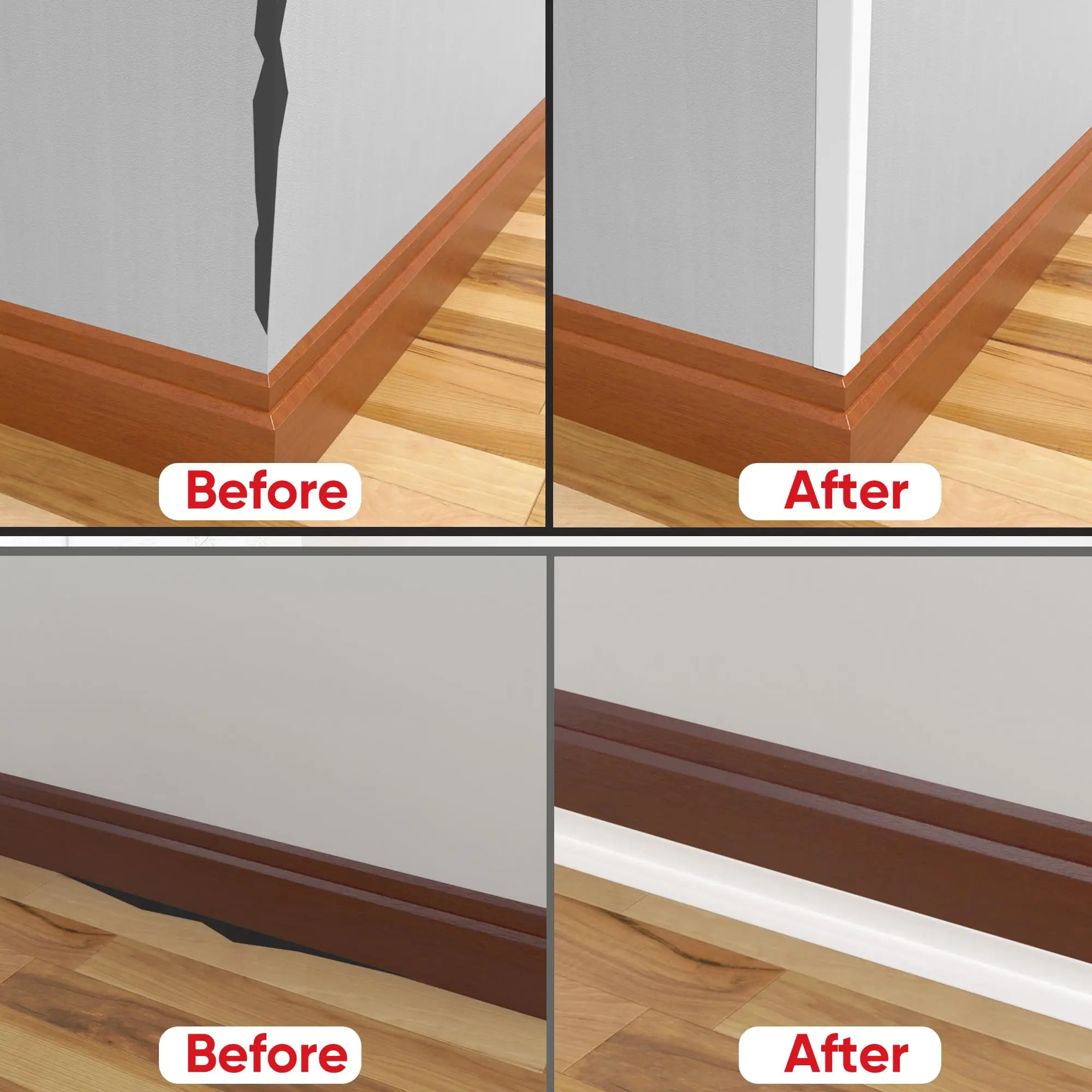 5M Self-Adhesive PVC Corner Protector, Suitable for Protecting Indoor Furniture, Easy to Install Male Corner Protector