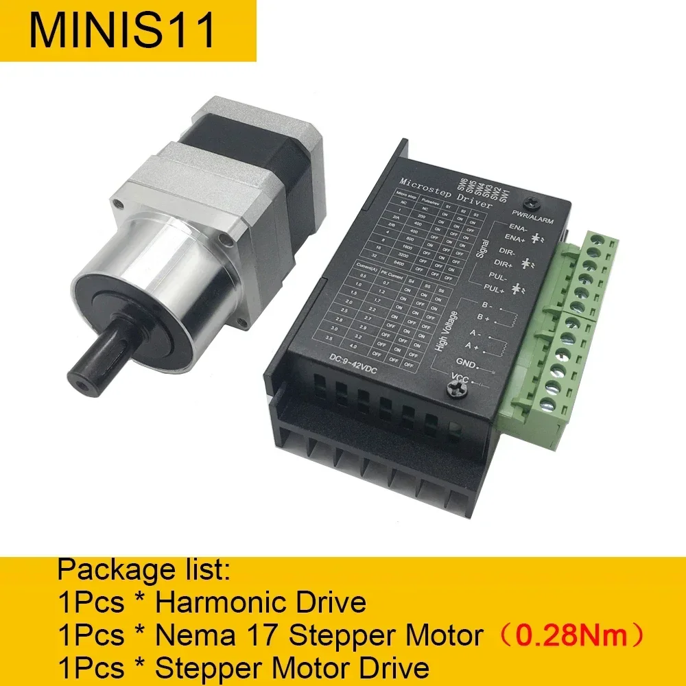NONE Mini Harmonic Drive Schrittmotor Kit Hochpräzises Roboter-Manipulator-Armgelenk, drehbare Plattform, Cam Divider, 4 Achsen, DD-Motor 8