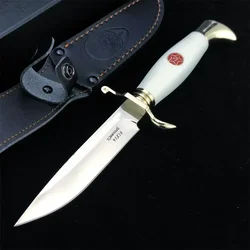 High Hardness Russian Finka NKVD KGB Portable Fixed Knife 440C Blade Acrylic Handle Outdoor Tactical Knives Camping Hunting Tool