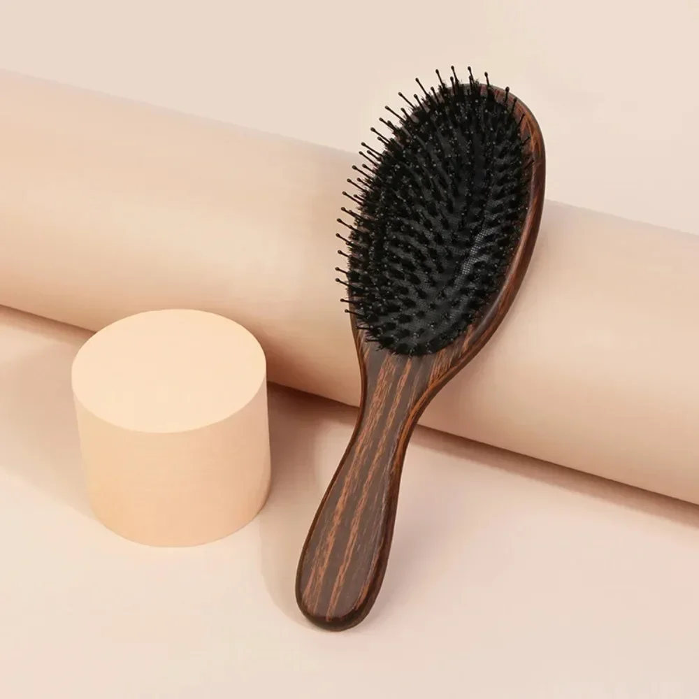 

Bamboo Hair Brush Nature Wooden Anti-Static Detangle Brush Hair Scalp Massage Comb Air Cushion Styling Tools for Women Men
