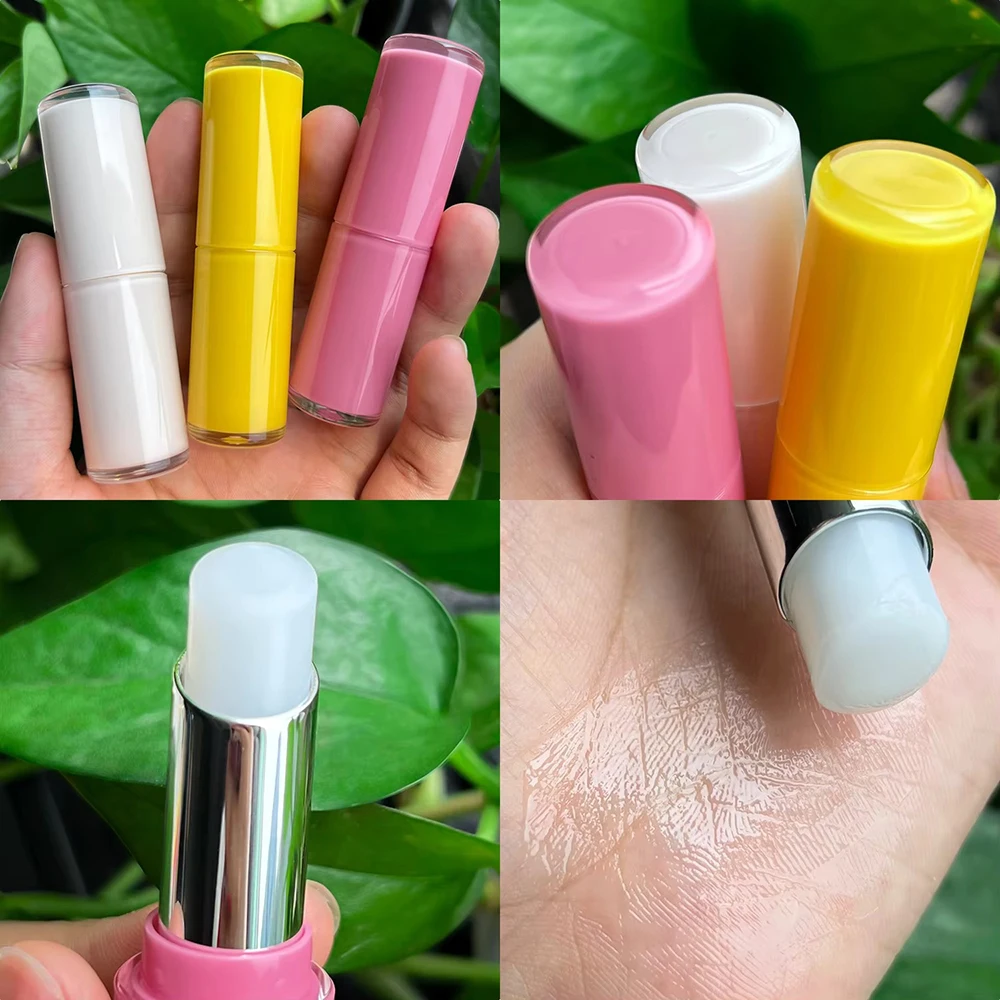 Private Label Lippenbalsem Fruitsmaak Langdurig Hydraterend Hydraterend Verzachten Make-up Aangepast logo Groothandel Roze Paars Pakket