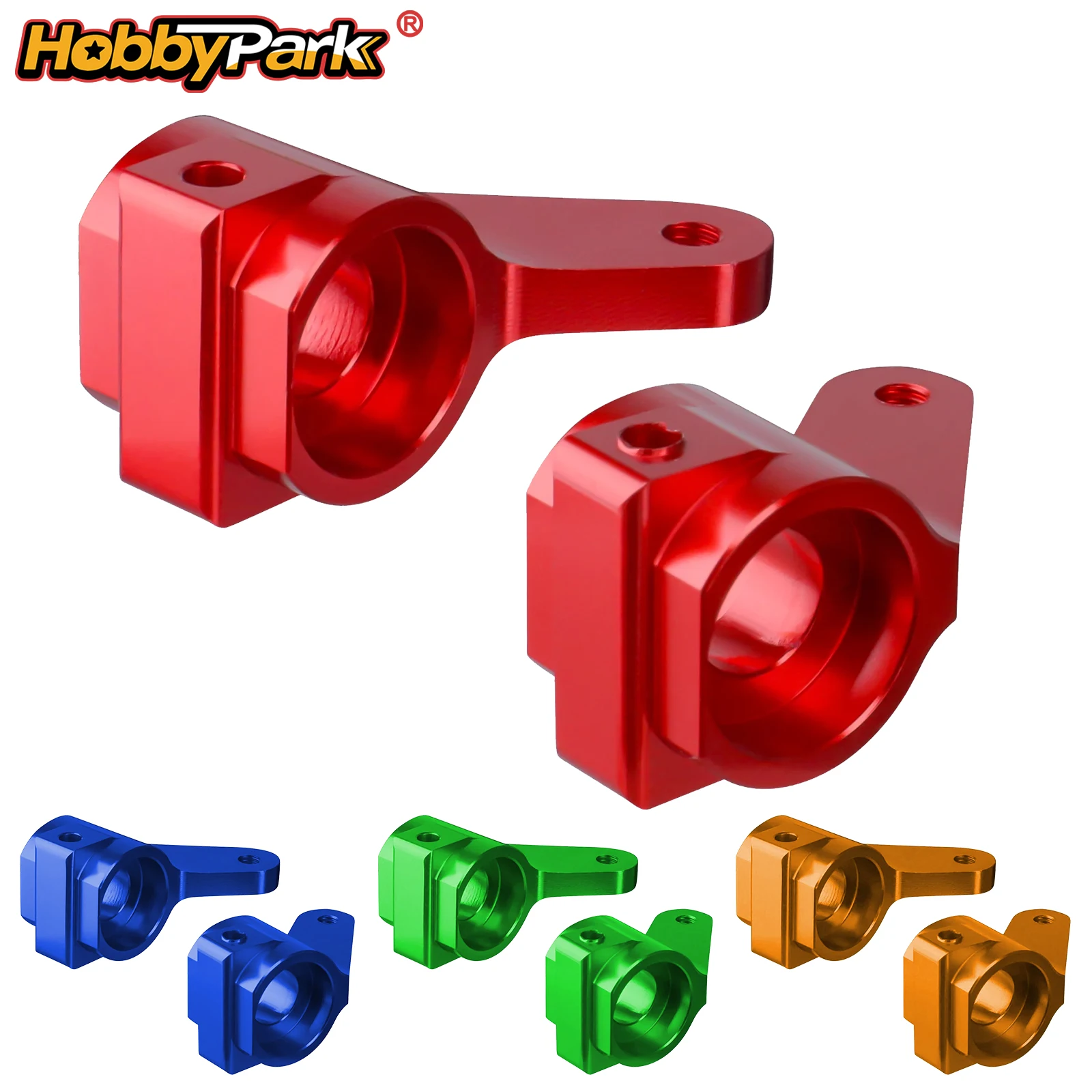 HobbyPark Replacement Aluminum Front Steering Blocks 3736 Anodized for Traxxas Slash 2WD Rustler Stampede Bandit