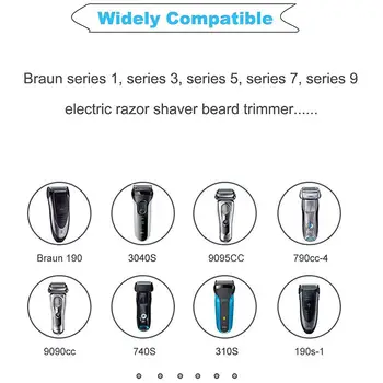 Nabíječka pro holicí strojek Braun Series 3/7/5/1/9, 370, 3040s, 310s, 340S, 5190cc, 5040s, 740S, 7865cc, 9290cc, 9095cc 8 nejlepší prodej nabíječka k epilátoru Braun - №7