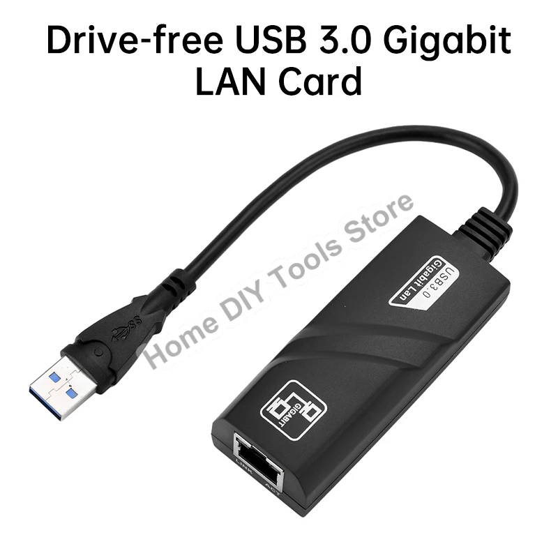 

10/100/1000Mbps USB 3.0 Wired Network Card USB to RJ45 Type C to RJ45 LAN Ethernet Adapter for PC Macbook Windows Laptop