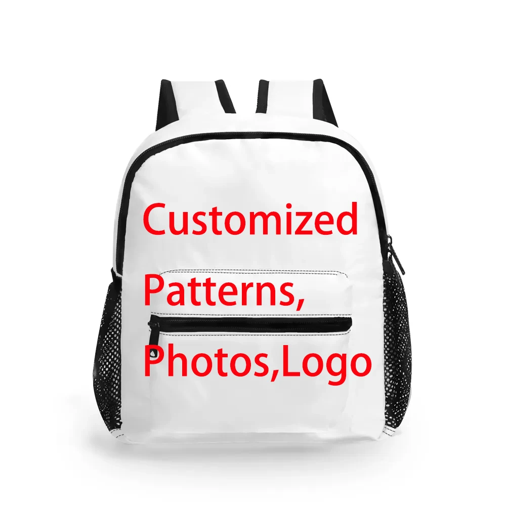 Customized Photo Pattern Logo Backpack Double-Shoulder Backpack Large-Capacity Handbag Commuting Portable Backpack